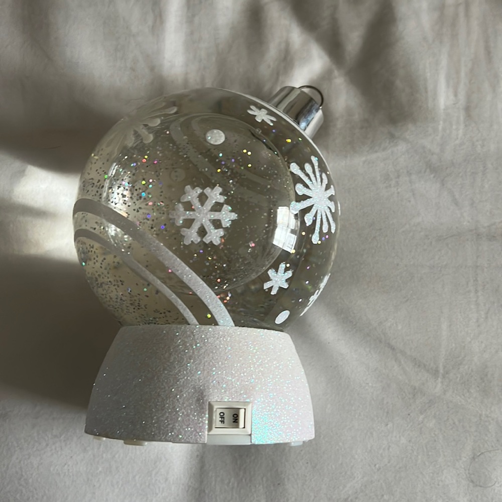Napco snowflake glitter globe.